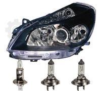 Faro Sinistro Per Renault Clio 3 06.05-08.09 H7/H1/H7 Con Luce Curva