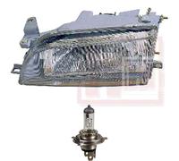 Faro Sinistro Per Toyota Corolla EE100 Anno 09/92-07/97 H4 Inclusi Lampadine