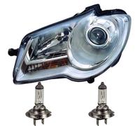 Faro Sinistro Per VW Touran GP Tipo 1T Anno 09.06-10 Cromato Bosch H7+H7