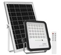 Faro a led 100W, pannello solare con sensore crepuscolare e telecomando, IP 67
