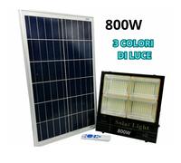 Faro Solare 800W Crepuscolare IP65 Luce Bianca/Naturale/Calda Telecoman