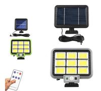 FARO SOLARE CON PANNELLO FARETTO SENSORE DI MOVIMENTO 252 LED COB HS-8022 COB