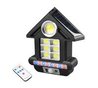 FARO SOLARE CON PANNELLO FARETTO SENSORE MOVIMENTO 81LED COB TELECOMANDO CL-S180