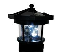 Faro Solare da Esterno - Faro Solare Rotante in Stile Europeo con Luce LED, Design Impermeabile per Esterni | Luce Decorativa per Giardino, Balcone, Prato, Viale, Illuminazione del Percorso e Atmosfer