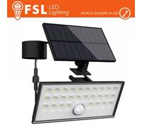 Faro Solare Esterno 60W LED 6 Luci con Sensore Movimento Impermeabile