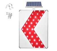 Faro solare per incroci, pannello a freccia in alluminio resistente | Faro di intersezione a energia solare con pannello a freccia in alluminio resistente per una chiara guida del traffico agli