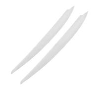 Faro sopracciglia 1 Paio Compatibile Con VW Per Golf 7 GTI 2013-2017 2018 Auto Fari Sopracciglia Copertura Trim Adesivi Nero Lucido Auto Palpebre Palpebre ABS(White)