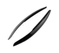 Faro Sopracciglio Palpebre Per Per Polo Mk5 6R 6C 2010-2012 2013 2014 2015 2016 2017 Auto Testa Lampada Della Luce Sopracciglio Palpebra ABS Copertura Trim Sopracciglio del Faro(Nero)