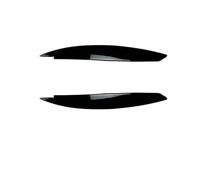 Faro Sopracciglio Palpebre Trim Cover Per BMW Serie 1 | E81 E82 E87 E88 04-14 Faro Anteriore Sopracciglio Palpebra Trim Accessori Tuning Auto Body Kit Di Estensione(Glossy Black)