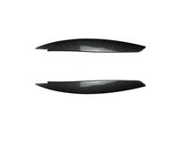 Faro Sopracciglio Palpebre Trim Cover Per BMW Serie 1 E81 E82 | E87 E88 2004-2014 Parte Esterna Car Body Kit Tuning Faro Anteriore Sopracciglio Palpebra Trim(Carbon Look)