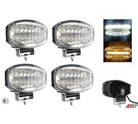 Faro Spot LED Ambra Jumbo X4 9" Barra Luce Tetto Paraurti Per Scania Man E9