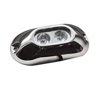 Faro subacqueo 2 LED blu Luce nautica di profondita per navigazione notturna -