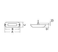 Faro subacqueo 6 LED bianchi Luce nautica di profondita per navigazione notturn