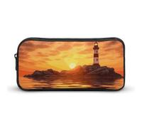 Faro sul mare al tramonto Astuccio leggero e spazioso per matite Astuccio p