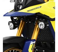 Faro supplementare a LED con kit di fissaggio per nebbia (coppia) con alloggiamento compatibile con Suzuki V-Strom 800 DE, nero dal 2022 al 2024