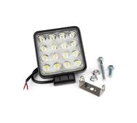 Faro Supplementare Ausiliario Quadrato a 16 LED - 130x130x40mm