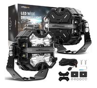 Faro Supplementare LED 160W Spot Beam Luce Laterale 3,5pollici DRL Bianco Ambra