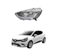 Faro SX per RENAULT Clio dal 2016 Con Motore Parab. NERA (Prof. Interni CROMATI)