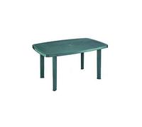 Faro tavolo componibile ovale cm137x85x72h in polipropilene verde da esterno