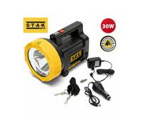 Faro torcia led ricaricabile led 30w cree 2200 lumen bulldog con access. VELAMP