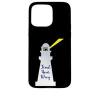 Faro Trova la tua strada Guida nautica per barche merci oceaniche Custodia per iPhone 15 Pro Max