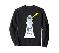 Faro Trova la Tua Strada Guida Nautica per Barche Merci oceaniche Felpa