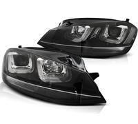 Faro U-Tube LED Luci Diurne Per VW Golf 7 Anno 12-16 Nero Edition