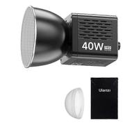 Faro video LED professionale da 40 W con doppia temperatura di colore (2500K-6500K), portatile e con batteria da 3400 mAh.