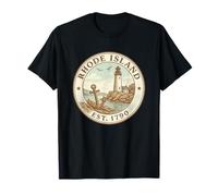 Faro Vintage del Rhode Island - Orgoglio Nautico 1790 Maglietta