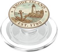 Faro Vintage del Rhode Island - Orgoglio Nautico 1790 PopSockets PopGrip per MagSafe