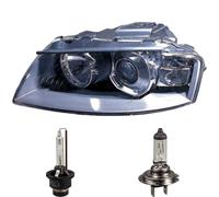 Faro Xenon Sinistro per Audi A3 8P1 D2S/H7 Incluso Philips 2003-2005