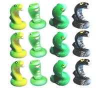 Faroby 3 Set Mini, Ciondolo Giocattolo Serpente in Resina Cartoon Micro Decorazione Paesaggio Figura Animale per Desktop Domestico
