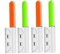 Faroby 4 luci ribaltabili, Clip per Luce da Pesca in plastica Impermeabile sull'allarme per Il morso di Pesca per l'attrezzatura per canne da notturne sul Ghiaccio