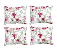 Faroby Cuscino per Bambola 4 Pezzi 1, 8x1, 4, Scala 1:12 Mini Cuscino con Motivo Floreale per Divano/Divano/Letto Tessuto Decorativo Accessori per casa delle Bambole