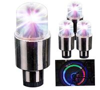 Faroby Luci per Ruote per Bici Luci per Pneumatici per Bici Impermeabili di Sicurezza Raggio Flash ad Alta Trasmissione Luminosa, 7 Colori, 4 Pezzi