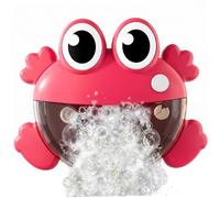 Faroby Macchina per Le Bolle per Bambini, Macchina per Le Bolle da Bagno - Giocattolo a Forma di Rana a Un Pulsante con Getto d'Acqua Rotante, per Bambini Piccoli e, Rosso, per Piccoli