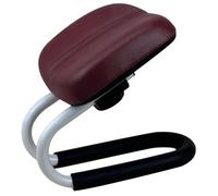 Faroby Sgabello da meditazione Panca da meditazione regolabile e confortevole, portatile, colore rosso vino