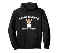 Faroe Islands Viking Puffin Vintage Souvenir Felpa con Cappuccio