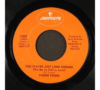 FARON YOUNG - you stayed just long enough / i've got precious memories 45 rpm single