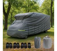 Farosun Telo protettivo a 4 strati per camper, resistente alle intemperie e traspirante, resistente ai raggi UV, resistente agli strappi e alle intemperie, per inverno ed estate, 860 x 235 x 270 cm