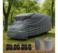 Farosun Telo protettivo a 4 strati per camper, resistente alle intemperie e traspirante, resistente ai raggi UV, resistente agli strappi e alle intemperie, per inverno ed estate, 600 x 235 x 270 cm