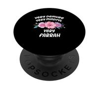 Farrah Personalized Very Demure Very Mindful Farrah Name PopSockets PopGrip Adesivo