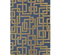 Farrow & Ball Carta da parati Enigma - Stiffkey Blue/ Gold