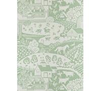 Farrow & Ball Carta da parati Gable - Green/ James White