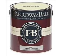 Farrow & Ball Estate Emulsione 2,5 litri, verde grosso n. 206