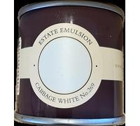Farrow & Ball Pittura murale 100 ml, confezione di prova, bianco cabbage 269, opaco
