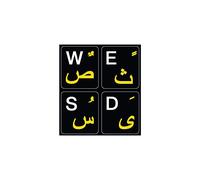 Farsi (Persian) English US Keyboard Sticker Non Transparent Black