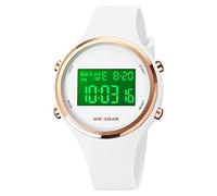 Farsler Orologio da polso digitale per bambini, per ragazze, sportivo, semplice, carino, con sveglia, LED, regalo per insegnante a tempo per ragazzi e ragazze, bianco, Cinturino