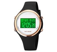 Farsler Orologio da polso digitale per bambini, per ragazze, sportivo, semplice, carino, con sveglia, LED, regalo per insegnante a tempo per ragazzi e ragazze, Nero , Cinturino
