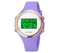 Farsler Orologio da polso digitale per bambini, per ragazze, sportivo, semplice, carino, con sveglia, LED, regalo per insegnante a tempo per ragazzi e ragazze, Viola, Cinturino